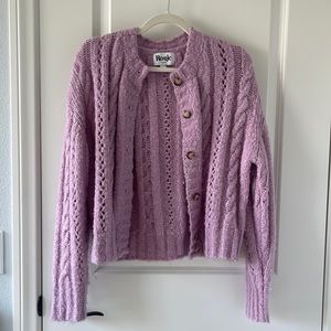 Rouje Cardigan in Pinkish Purple sz 36